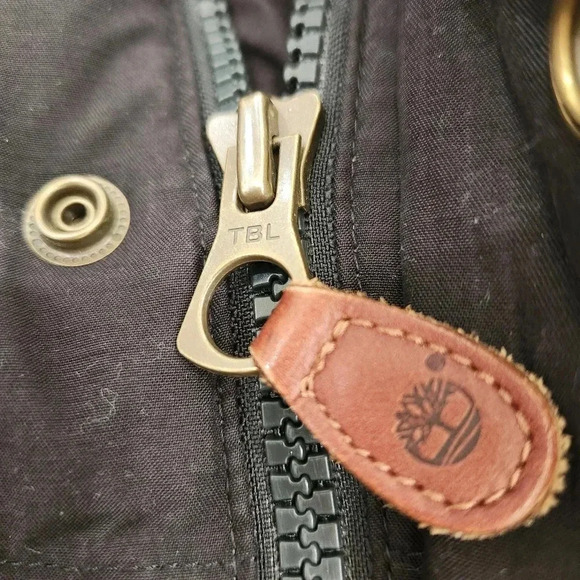 TIMBERLAND Y2K DUCK DOWN Puffer JACKET, Black, Men's XXL - Picture 6 of 13